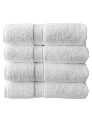 4pc Terry Hand Towels White - Linum Home Textiles