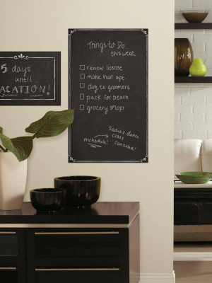 Decorative Chalkboard Peel And Stick Giant Wall Decal - Roommates