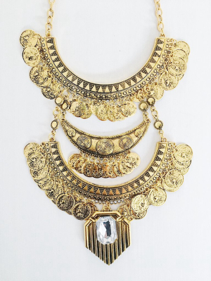 Erzin Ethnic Necklace - Gold