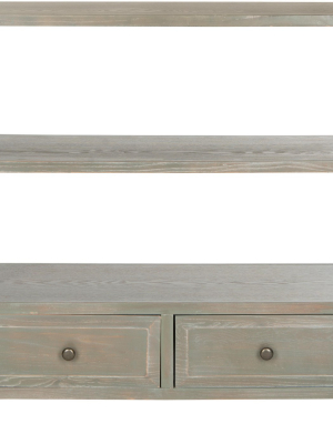 Chandra Console Table With Storage Drawers - Ash Grey - Safavieh.