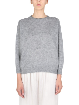 Brunello Cucinelli Beaded Neckline Knit Jumper