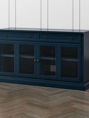 Cameo 62" Indigo Modular Media Console With Glass Doors