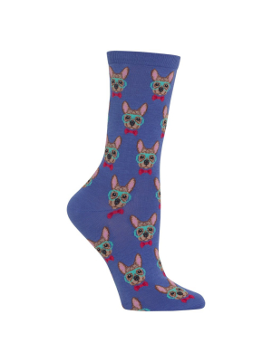 Women's Smart Frenchie Crew Socks