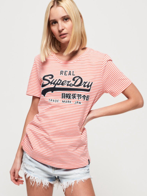 Vintage Logo Stripe T-shirt