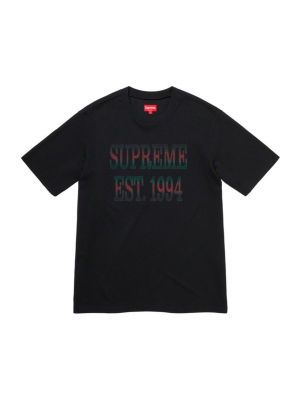 Supreme Cotton Mesh Gradient Logo S/s Top