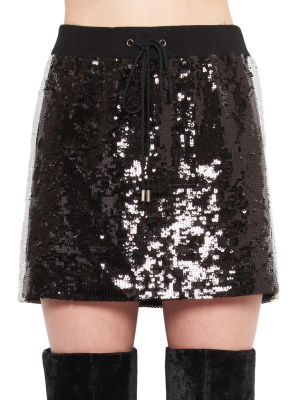 Alberta Ferretti Sequinned Mini Skirt