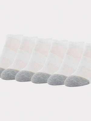 All Pro Women's 6pk Aqua Fx No Show Socks - Assorted Colors 4-10