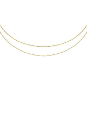 Julez Bryant 14k Gold Chad 2-tiered Choker