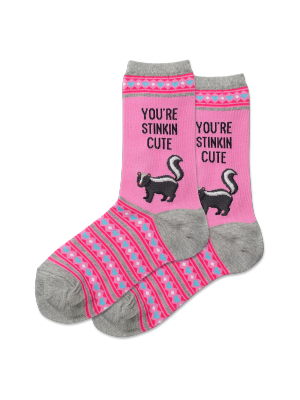 Women's Youre Stinkin Cute Crew Socks