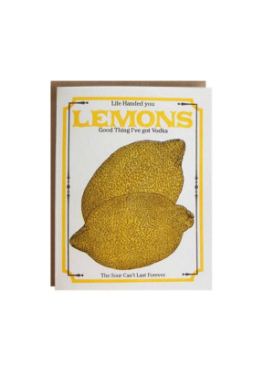 Vintage Lemon Sympathy Card