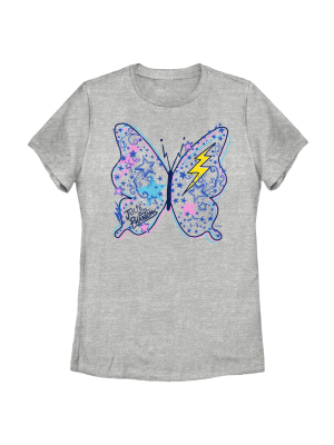 Women's Julie And The Phantoms Butterfly Doodle T-shirt