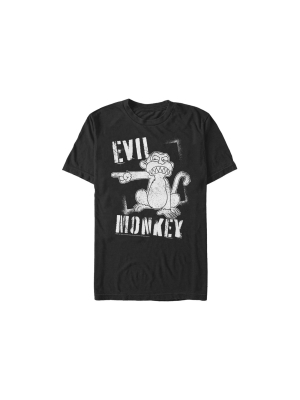 Men's Family Guy Evil Monkey Spray Paint Print T-shirt