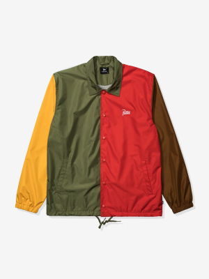 Patta Block Coach Jacket - Oldgold/ Multi