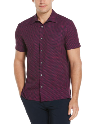 Total Stretch Micro Geo Print Shirt