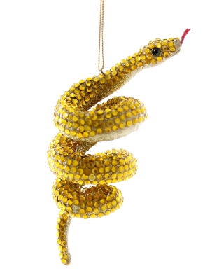 Golden Serpent Ornament