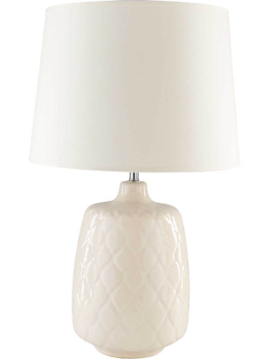 Claire Table Lamp Khaki/cream