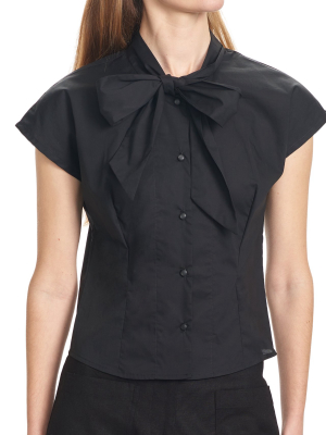 Breonna Bow Shirt - Poplin