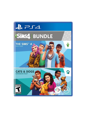 Playstation 4 The Sims 4 Plus Cats And Dogs Expansion Video Game