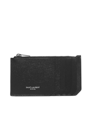 Saint Laurent Fragment Zipped Card Case