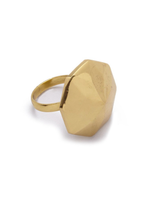 Danika Pyramid Statement Ring - Gold