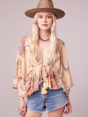Sandrio Butter Paisley Batwing Top