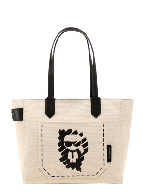 Karl Lagerfeld K/ikonik Graffiti Tote Bag