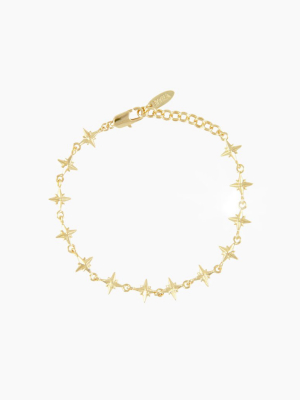 Lucky Charm Northern Star Bracelet "the Constant" - Gold