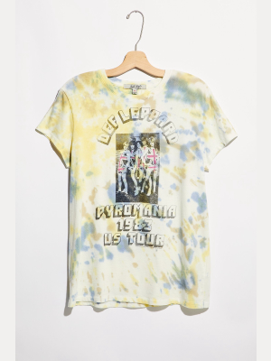 Def Leppard Pyromania Tie Dye Tee