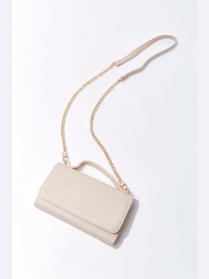 Faux Leather Crossbody Bag