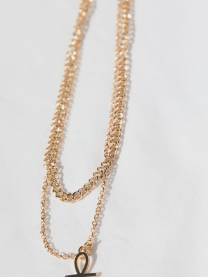 Gold Layering Ank Necklace