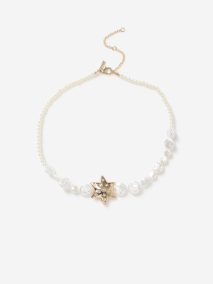 **pearl Star Collar