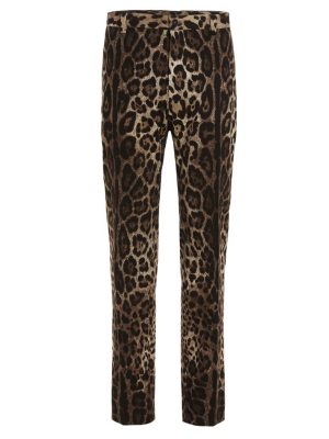 Dolce & Gabbana Leopard Printed Pants