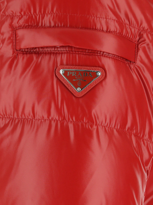 Prada Triangle Logo Down Jacket