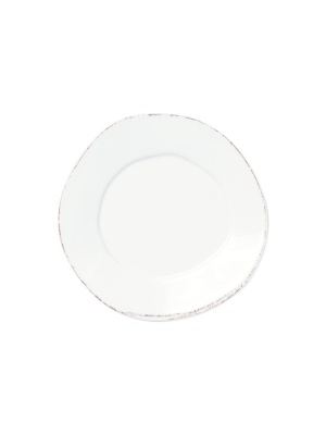 Vietri Melamine Lastra White Salad Plate