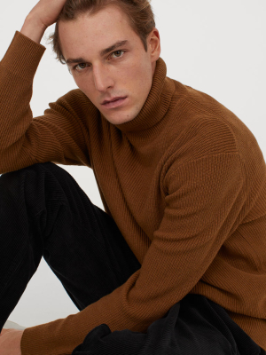 Cotton Turtleneck Sweater