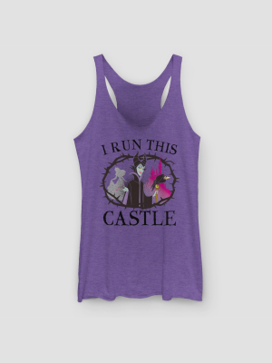 Women's Disney I Run This Castle Graphic Tank Top - Purple