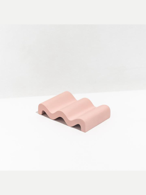 Wave Soap Dish - Dusty Pink