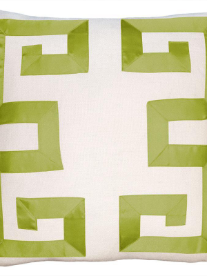 Square Feathers Home Empire Ribbon Pillow