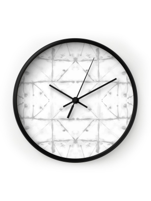 Jacqueline Maldonado Manifest Grey Wall Clock - Deny Designs