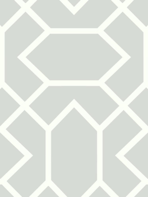 Modern Geometric Peel & Stick Wallpaper In Light Grey By Roommates For York Wallcoverings