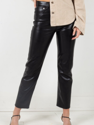 Recycled Leather 90's Pinch Waist - Detox