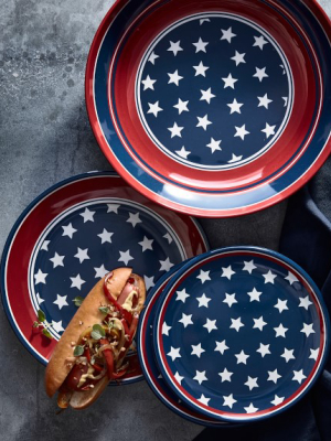 Star Spangled Outdoor Melamine Serving Bowl