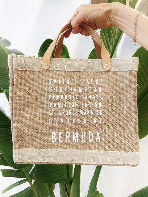 Bermuda Parish "lunch" Bag Natural