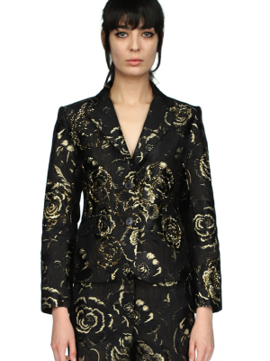 'la Scala' Jacquard Blazer With Crystals