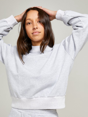 Organic Fleece Crop Sweater