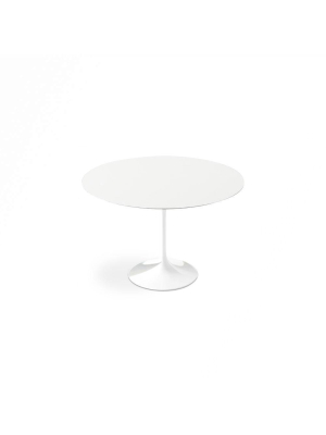 White Lacquer Tulip Dining Table - Round