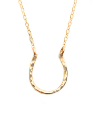 Gold Horseshoe Necklace