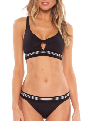 Becca Synergy Bralette Bikini Top In Black