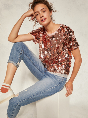 Sallia Sequined Tee