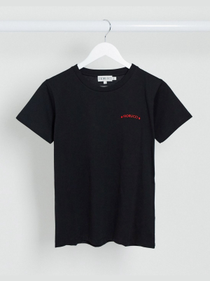 Fiorucci Star Logo T-shirt In Black